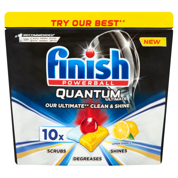 Finish Quantum Ultimate Lemon Tabletki do mycia naczyń w zmywarce 125 g (10 sztuk)