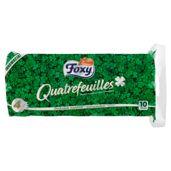 Foxy Quatrefeuilles Papier toaletowy cztery warstwy 10 sztuk