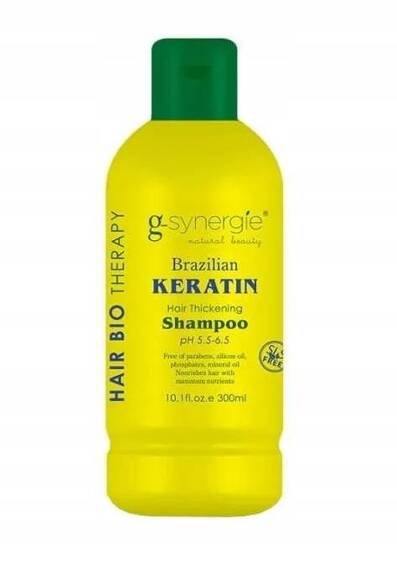 G-SYNERGIE Brazilian Keratin Szampon zwiększający objętość, 300 ml