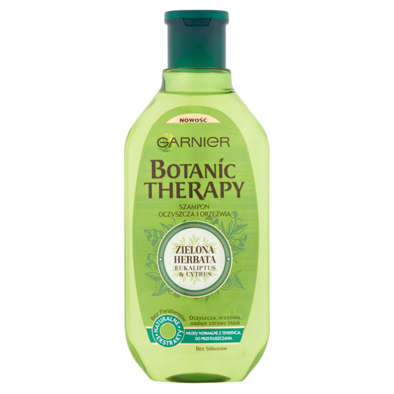 Garnier Botanic Therapy Szampon do włosów normalnych Zielona herbata eukaliptus & cytrus 400 ml