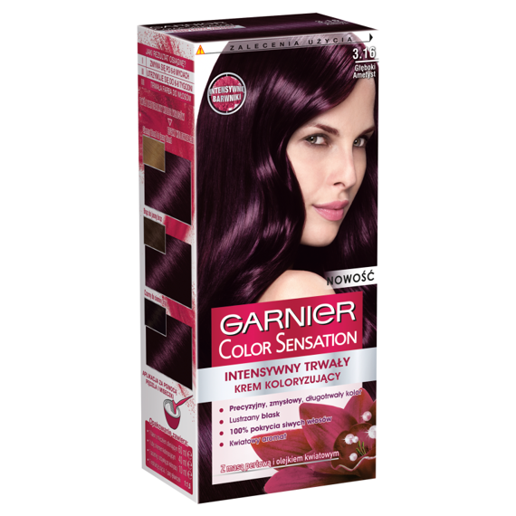 Garnier Color Sensation Farba do włosów 3.16 Głęboki ametyst