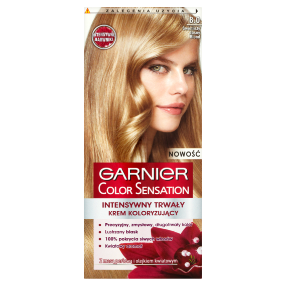 Garnier Color Sensation Farba do włosów 8.0 Świetlisty jasny blond