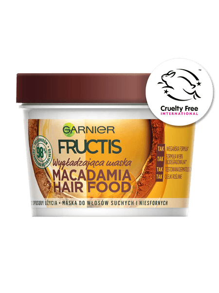 Garnier Fructis Nawilżająca maska do włosów Macadamia Hair Food 400 ml