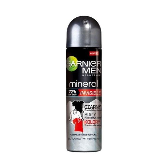 Garnier Men Mineral Invisible Antyperspirant w sprayu 150ml