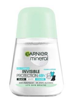 Garnier Mineral Dezodorant roll-on Invisible  Clean Cotton