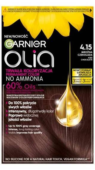 Garnier Olia Farba do włosów 4.15 Mroźna czekolada