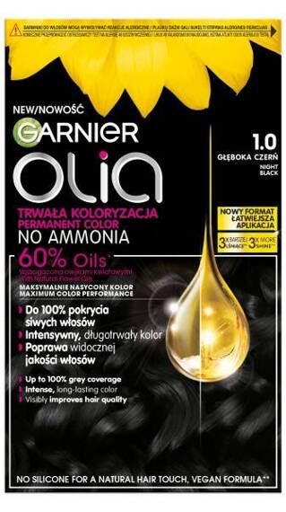 Garnier Olia farba do włosów 1.0 Głęboka czerń