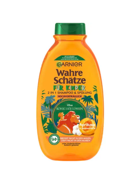 Garnier Wahre Schätze Szampon dla dzieci z morelą i kwiatem bawełny 300 ml