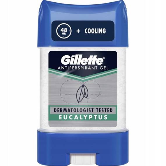 Gillette Eucalyptus Nawilżający żel dla mężczyzn, antyperspirant i dezodorant 70 ml