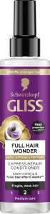 Gliss Full Hair Wonder Ekspresowa Odżywka do Włosów 200 ml