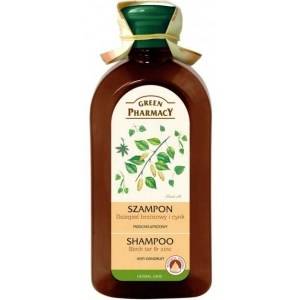 Green Pharmacy Szampon Przeciwłupieżowy Włosy Tłuste Dziegieć Brzozowy Cynk 350 ml