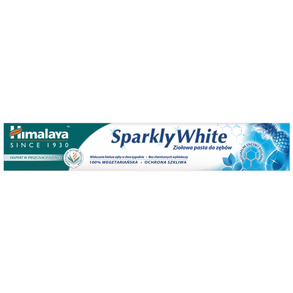 Himalaya Gum Expert Ziołowa wybielająca pasta do zębów Sparkly White 75 ml