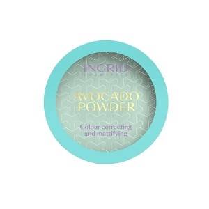 Ingrid Avocado Powder Colour Correcting and Mattifying nawilżająco-matujący puder Awodako 8g