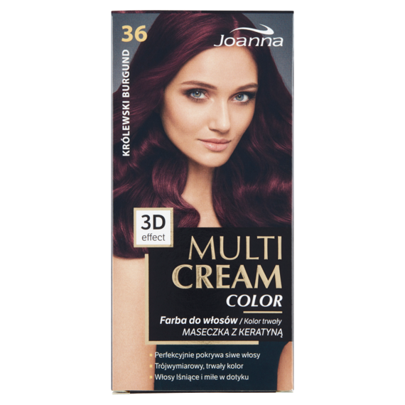 Joanna Multi Cream Color Farba do włosów królewski burgund 36