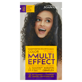 Joanna Multi Effect color Szamponetka koloryzująca Kawowy brąz 011 35g