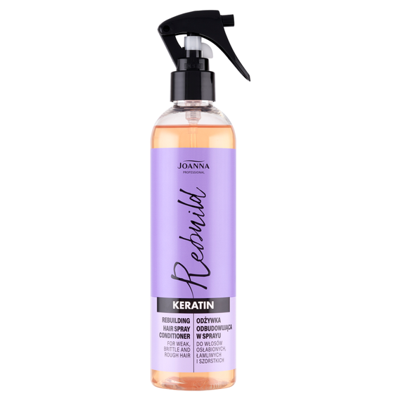 Joanna Professional Rebuild Keratin Odżywka odbudowująca w sprayu 300 ml