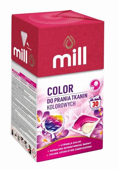 Kapsułki do prania MILL duo caps COLOR 30 sztuk BOX