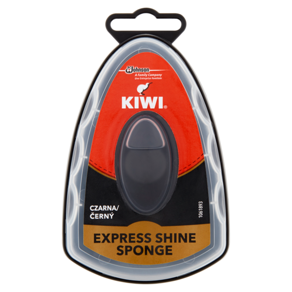 Kiwi Express Shine Gąbka nabłyszczająca do obuwia czarna 7 ml