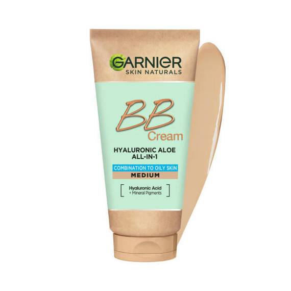 Krem BB Garnier Hyaluronic Aloe All-In-1 Śniady SPF 10 skóra tłusta-śniady 50 ml