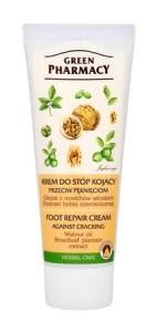 Krem do stóp kojący, przeciw pęknięciom, orzech włoski, babka lekarska Green Pharmacy 75 ml