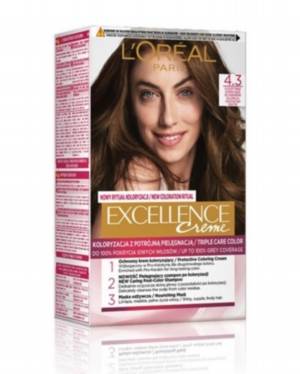 L`Oreal Excellence Creme farba do włosów 4.3 Złocisty Brąz