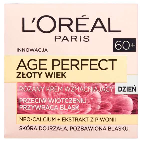 L'Oreal Paris Age Perfect Złoty wiek 60+ Różany krem wzmacniający na dzień 50 ml