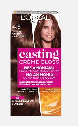 L'Oréal Paris Casting Crème Gloss Farba do włosów 415 Mroźny kasztan