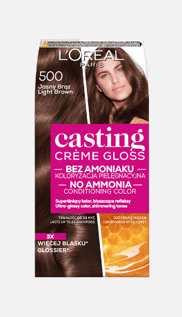 L'Oréal Paris Casting Crème Gloss Farba do włosów 500 Jasny brąz