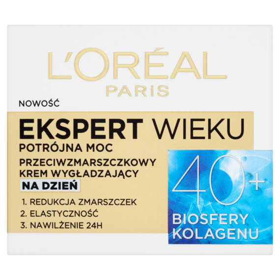 L'Oreal Paris Ekspert Wieku 40+ Przeciwzmarszczkowy krem nawilżający na dzień 50 ml