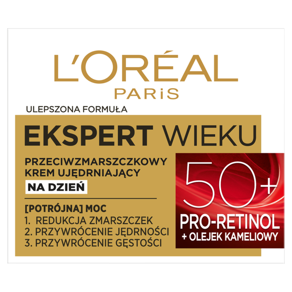 L'Oreal Paris Ekspert Wieku Przeciwzmarszczkowy krem ujędrniający na dzień 50+ 50 ml