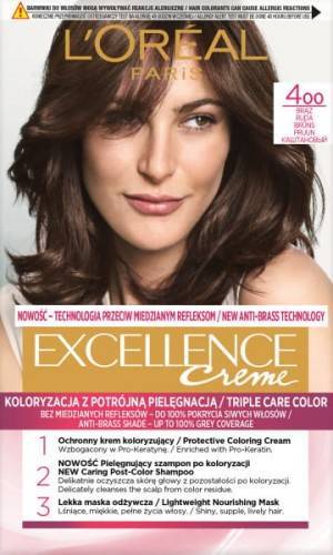 L'Oréal Paris Excellence Creme Farba do włosów 4 Brąz