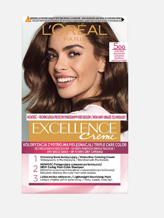 L'Oréal Paris Excellence Farba do włosów 500 Jasny brąz