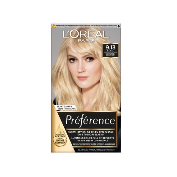 Loréal Paris Préférence Farba Do Włosów 913 Baikal Bardzo Jasny Popielato Złocisty Blond 9662