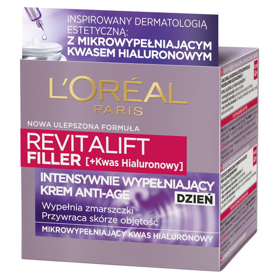 L'Oreal Paris Revitalift Filler Intensywnie wypełniający krem Anti-Age na dzień 40+ 50 ml