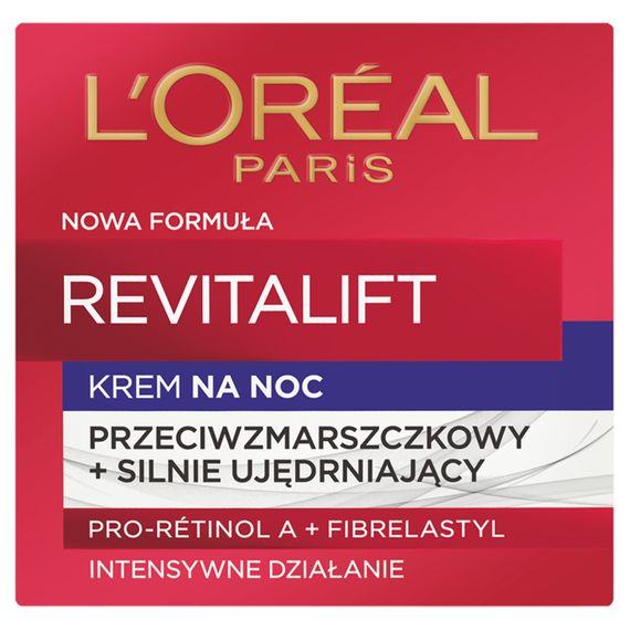 L'Oreal Paris Revitalift Krem przeciwzmarszczkowy + silnie ujędrniający na noc 50 ml