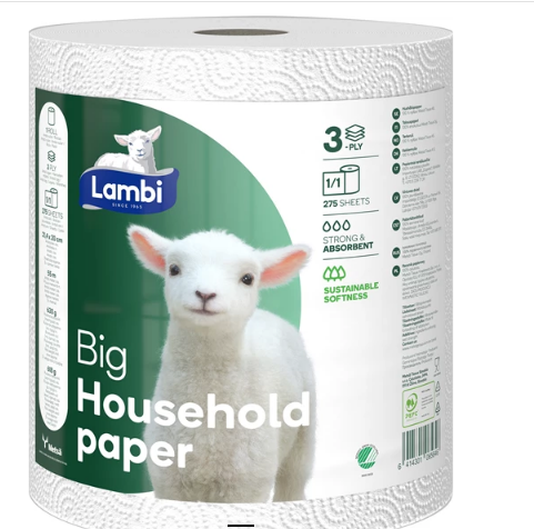 Lambi Big Household Paper ręcznik papierowy 3 warstwy.