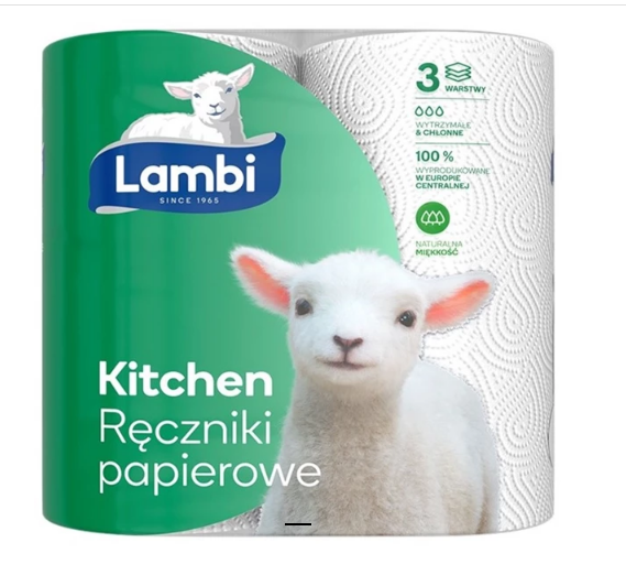 Lambi Kitchen ręcznik papierowy 3-warstwowy  2 szt