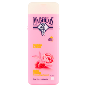 Le Petit Marseillais Kremowy żel pod prysznic malina bio & piwonia 400 ml