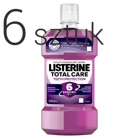 Listerine Total Care Teeth Protection Płyn do płukania jamy ustnej 500 ml4 +2 gratis