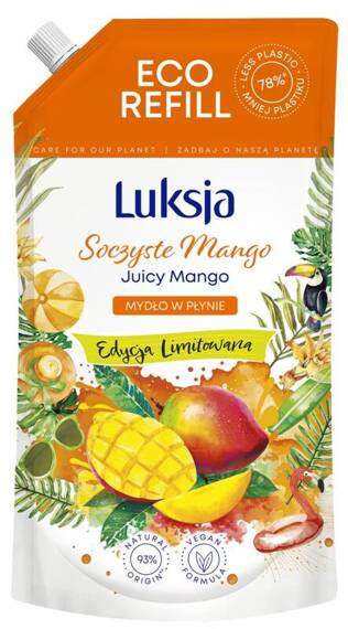 Luksja Creamy Soft Kremowe mydło w płynie Mango, zapas 900ml