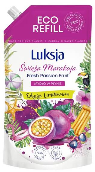 Luksja Creamy Soft Kremowe mydło w płynie Marakuja, zapas 900ml