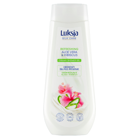 Luksja Silk Care Kremowy żel pod prysznic odświeżające aloes i hibiskus 500 ml