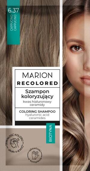 Marion Recolored Szampon koloryzujący Szamponetka 6.37 Cappucino  35ml