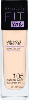 Maybelline Fit Me Luminous  Smooth Foundation podkład do twarzy 105 NATURAL IVORY 30ml