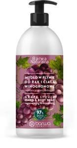 NATURALNA MYDLO W PLYNIE 500ML WINOGRONOWE REGENERUJACO-WYGLADZAJACE