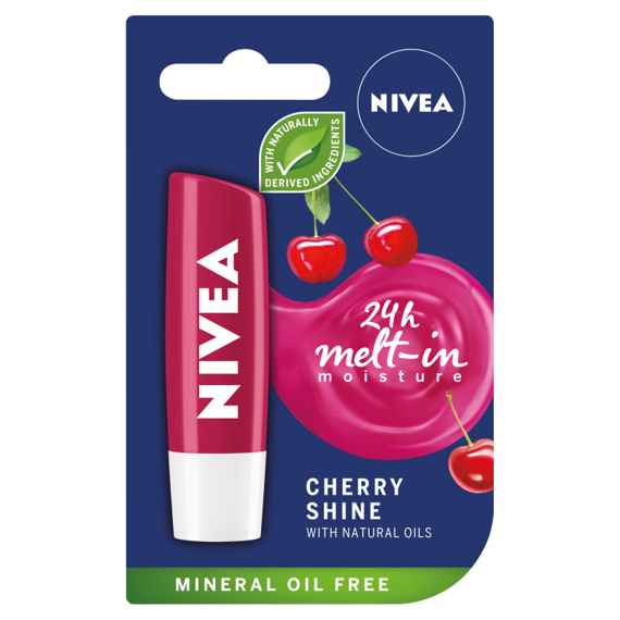 NIVEA Cherry Shine Pielęgnująca pomadka do ust 4,8 g