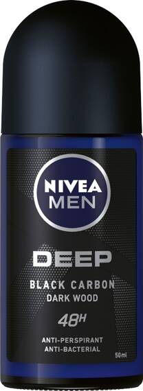 NIVEA MEN Deep Black Carbon Dark Wood Antyperspirant w kulce 50 ml