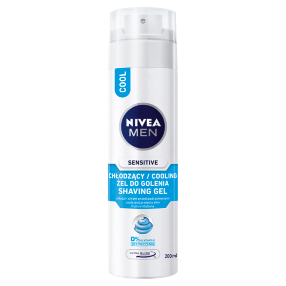 NIVEA MEN Sensitive Chłodzący żel do golenia 200 ml
