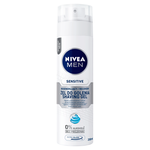 NIVEA MEN Sensitive Regenerujący żel do golenia 200 ml