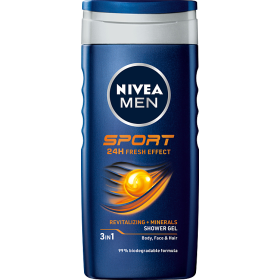NIVEA MEN Sport Żel pod prysznic 24h Fresh effect 250 ml